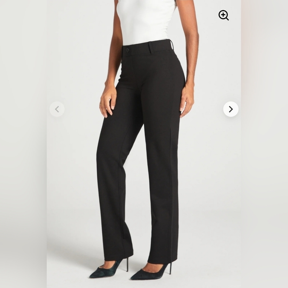 ❤️ BETABRAND CLASSIC STRAIGHT LEG BLACK YOGA DRESS PANTS, LP & SP